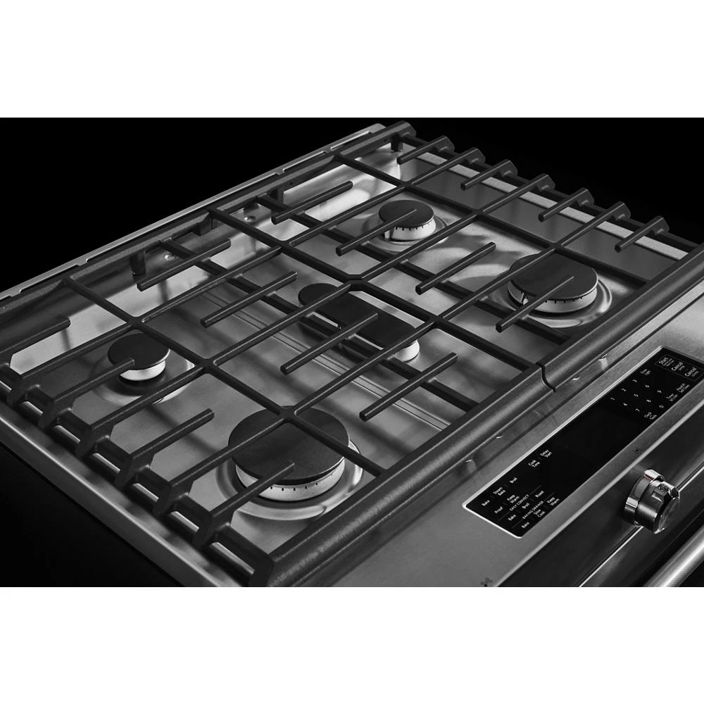 30-Inch 5 Burner Gas Convection Slide-In Range with Baking Drawer view 31