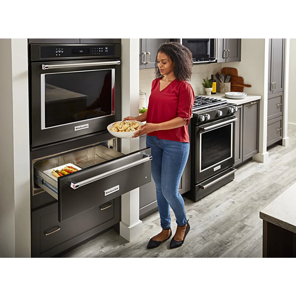 30-Inch 5-Burner Gas Slide-In Convection Range KSGG700EBS