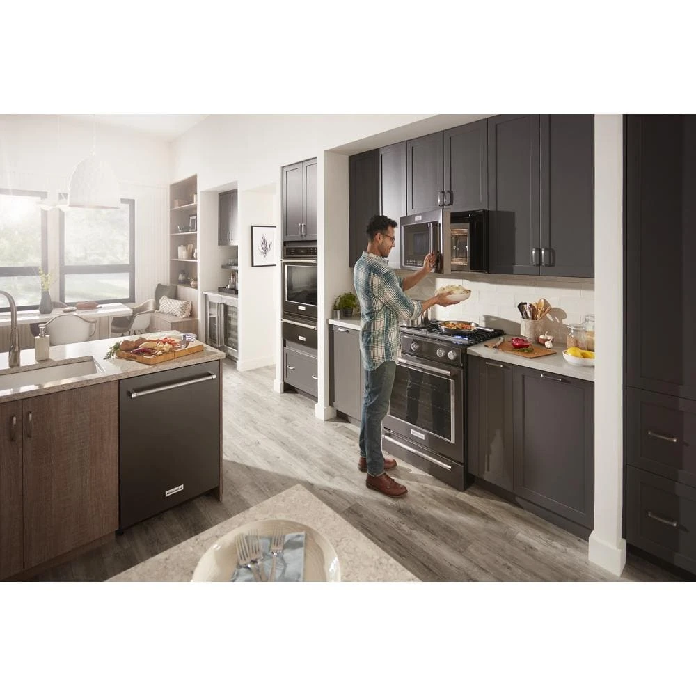 30-Inch 5-Burner Gas Slide-In Convection Range KSGG700EBS
