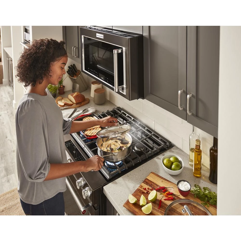 30-Inch 5-Burner Gas Slide-In Convection Range KSGG700EBS