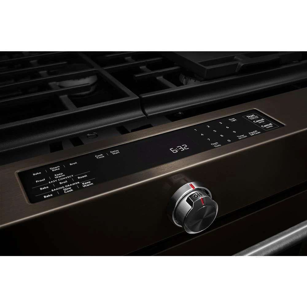 30-Inch 5-Burner Gas Slide-In Convection Range KSGG700EBS