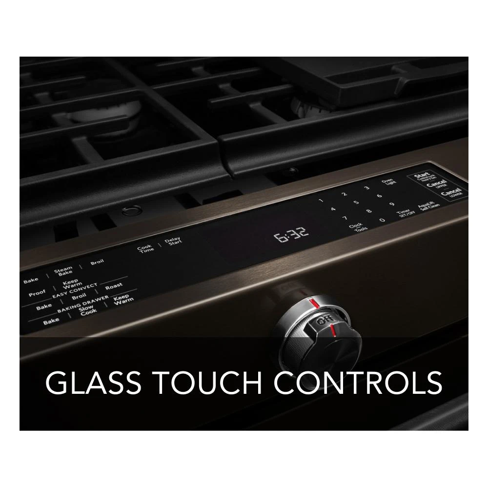 30-Inch 5-Burner Gas Slide-In Convection Range KSGG700EBS
