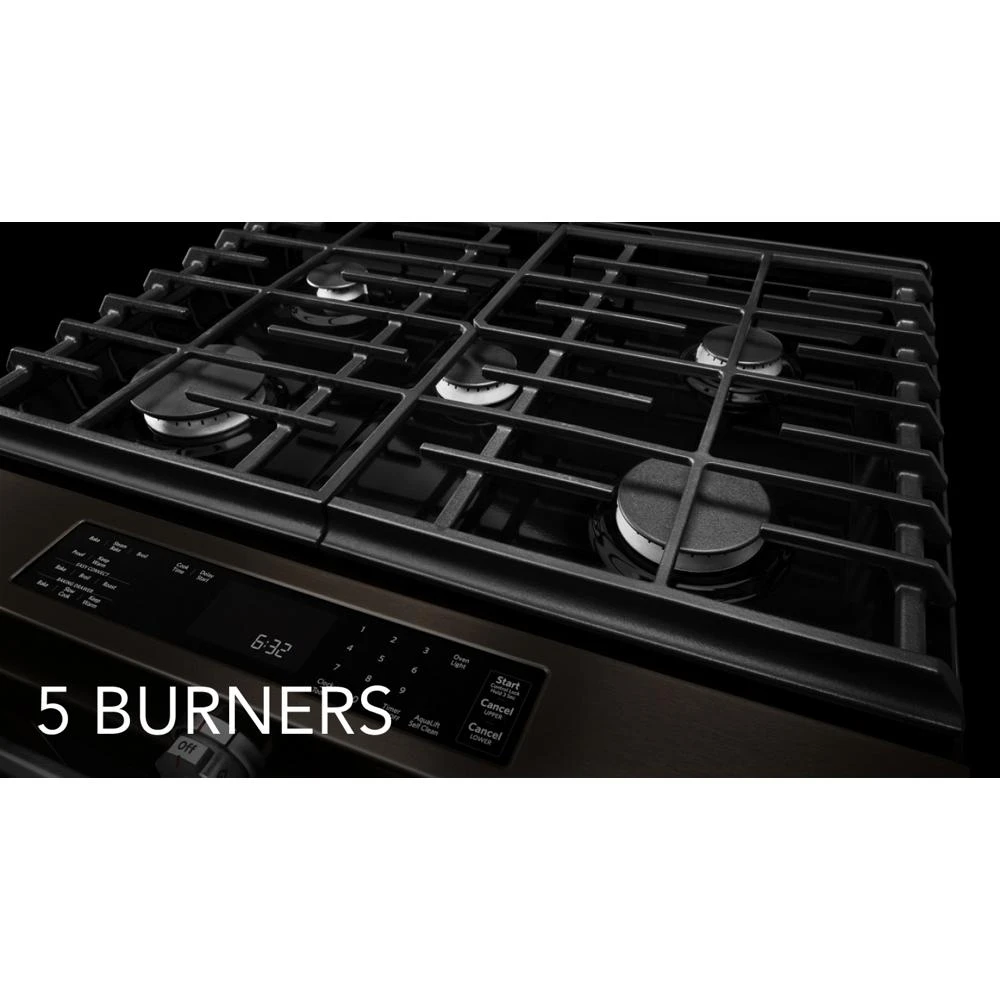 30-Inch 5-Burner Gas Slide-In Convection Range KSGG700EBS