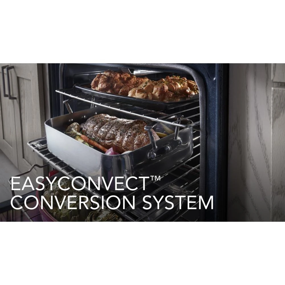 30-Inch 5-Burner Gas Slide-In Convection Range KSGG700EBS