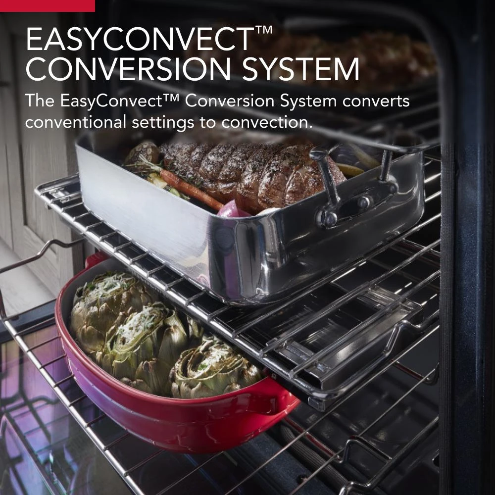 30-Inch 5-Burner Gas Slide-In Convection Range KSGG700EBS