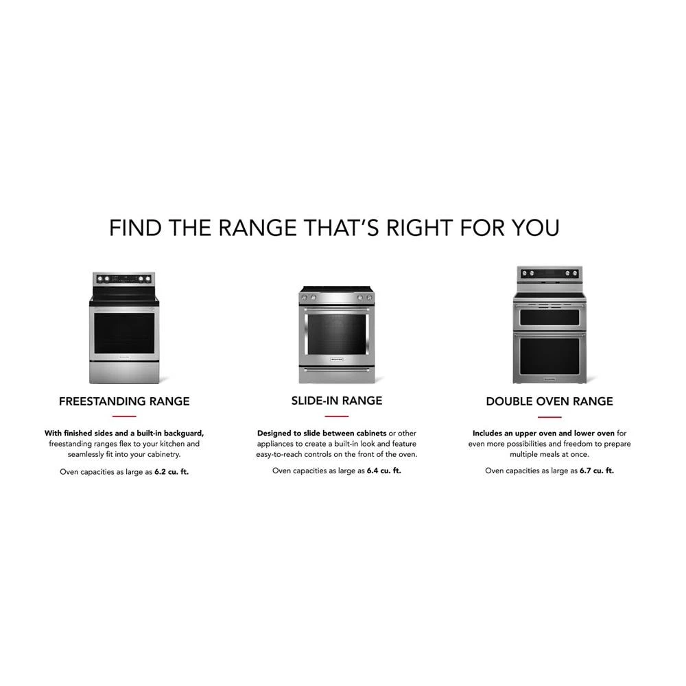 30-Inch 5-Burner Gas Slide-In Convection Range KSGG700EBS