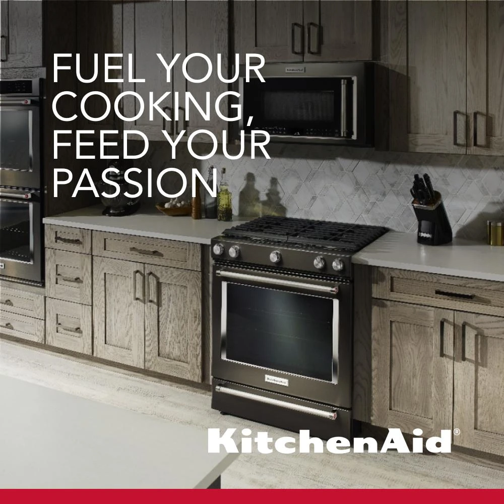30-Inch 5-Burner Gas Slide-In Convection Range KSGG700EBS