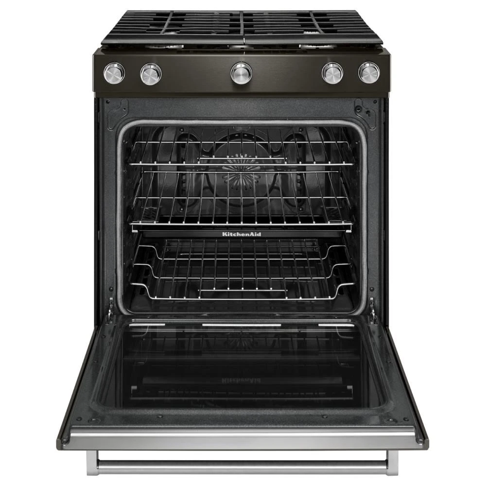 30-Inch 5-Burner Gas Slide-In Convection Range KSGG700EBS