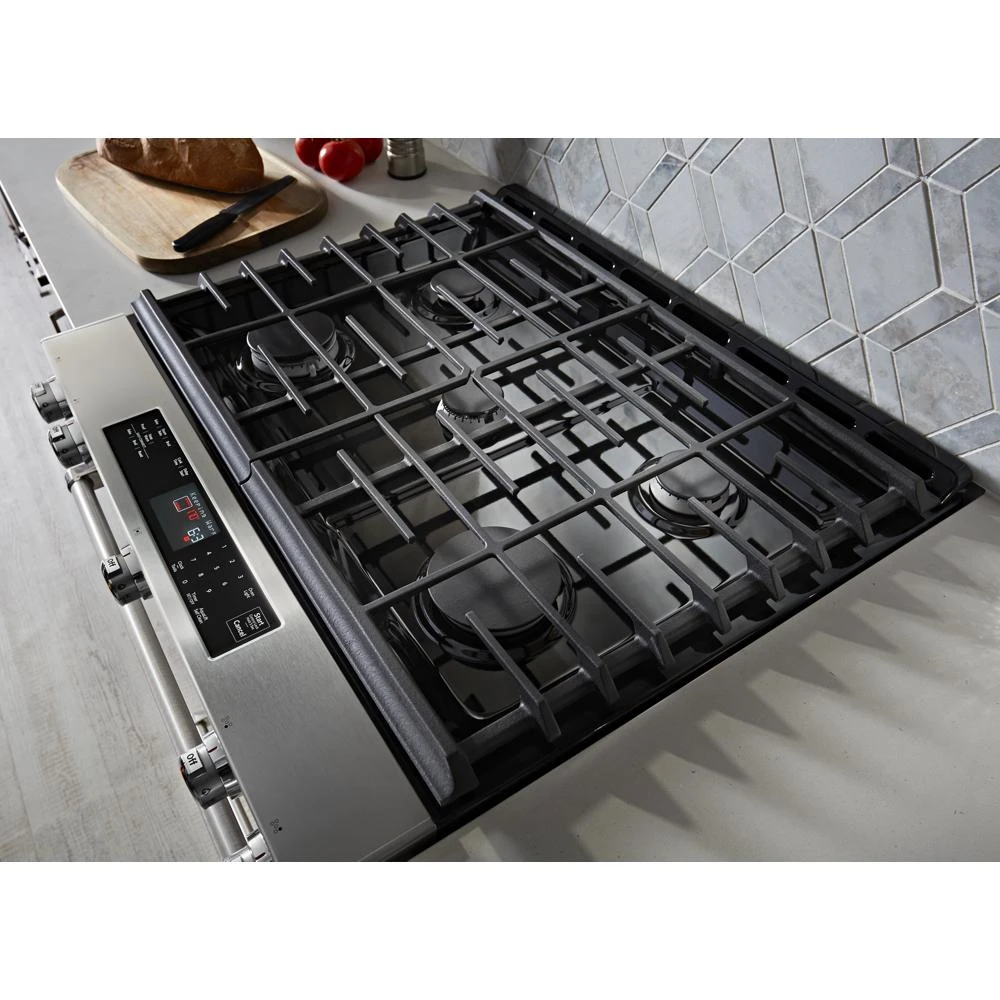 30" 5-Burner Gas Slide-In Convection Range view 4