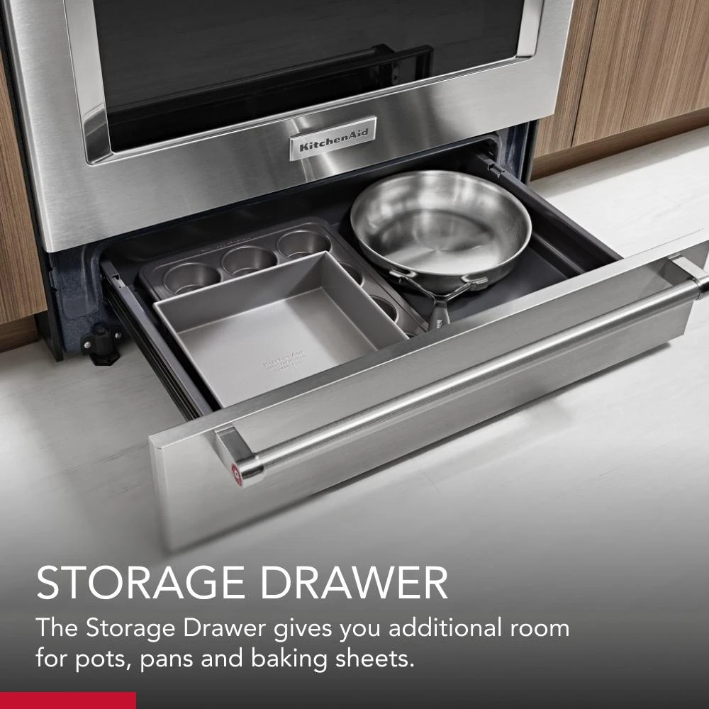 30-Inch 5-Burner Gas Slide-In Convection Range KSGG700ESS