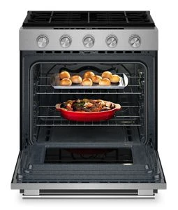 5.0 Cu. Ft. Smart Slide-in Gas Range with Convection Cooking Modes view 2
