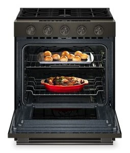 5.0 Cu. Ft. Smart Slide-in Gas Range with Convection Cooking Modes and 2-in-1 Burner view 2
