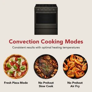 5.0 Cu. Ft. Smart Slide-in Gas Range with Convection Cooking Modes and 2-in-1 Burner view 4