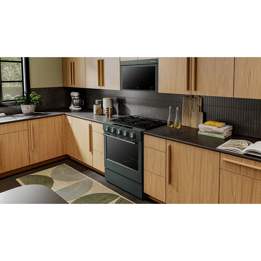 5.0 Cu. Ft. Smart Slide-in Gas Range With Convection Cooking Modes And 2-in-1 Burner KSGS530SJP