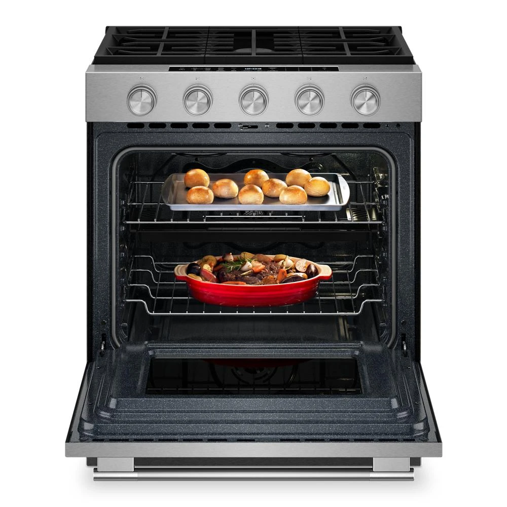 5.0 Cu. Ft. Smart Slide-in Gas Range with Convection Cooking Modes and 2-in-1 Burner view 24