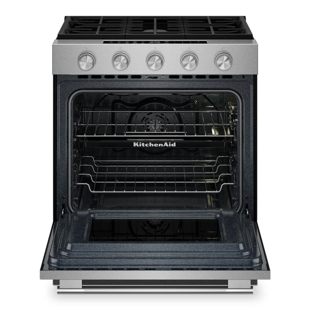5.0 Cu. Ft. Smart Slide-in Gas Range with Convection Cooking Modes and 2-in-1 Burner view 26