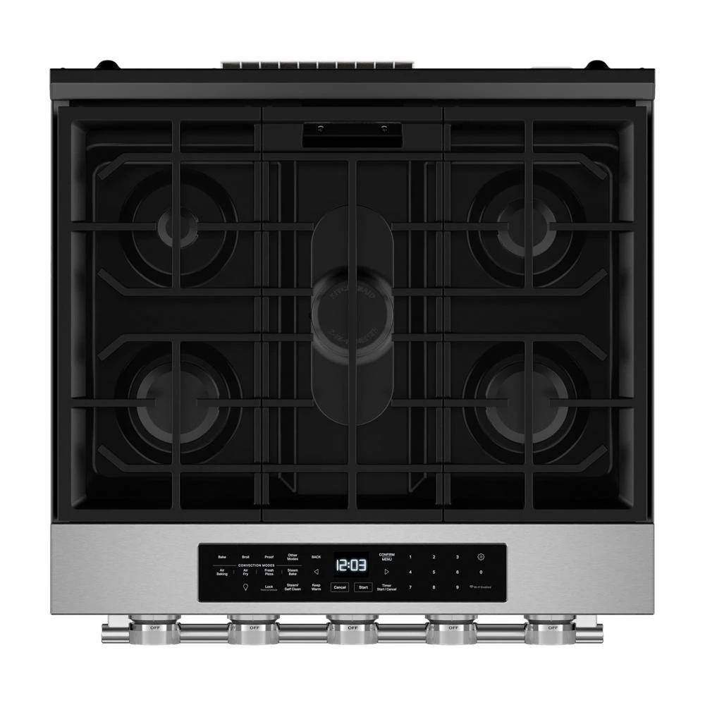 5.0 Cu. Ft. Smart Slide-in Gas Range with Convection Cooking Modes and 2-in-1 Burner view 13