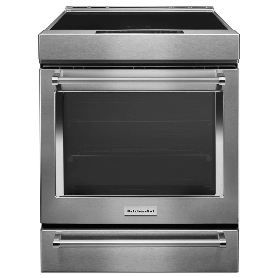 30" 4-Element Induction Slide-In Convection Range with Baking Drawer KSIB900ESS