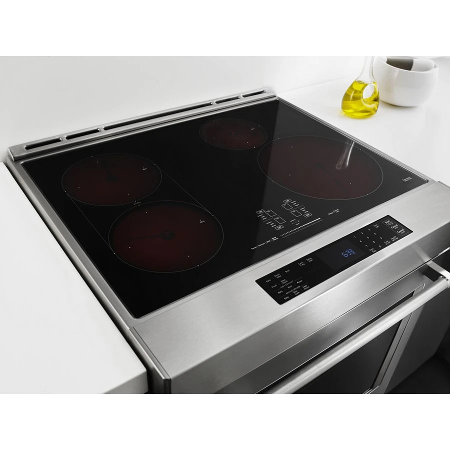 30" 4-Element Induction Slide-In Convection Range with Baking Drawer KSIB900ESS