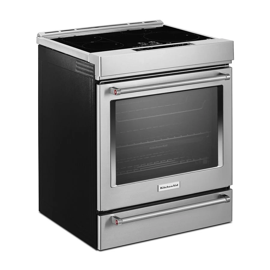 30" 4-Element Induction Slide-In Convection Range with Baking Drawer KSIB900ESS