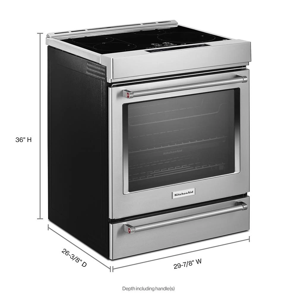 30-Inch 4-Element Induction Slide-In Convection Range with Air Fry view 5
