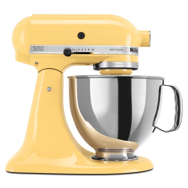 KitchenAid Artisan Series 5 Quart Tilt-Head Stand Mixer Majestic Yellow KSM150PSMY Picture 1