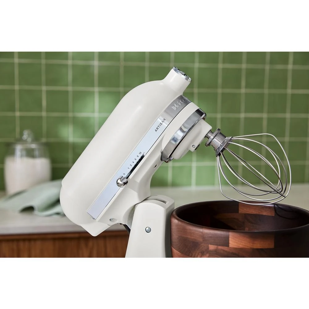Artisan® Series 5 Quart Tilt-Head Stand Mixer with Walnut Wood Bowl KSM156WBPL, product image 7 of 11