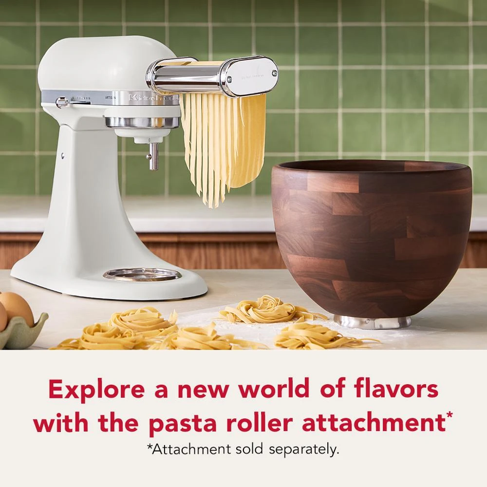 Artisan® Series 5 Quart Tilt-Head Stand Mixer with Walnut Wood Bowl KSM156WBPL, product image 8 of 11