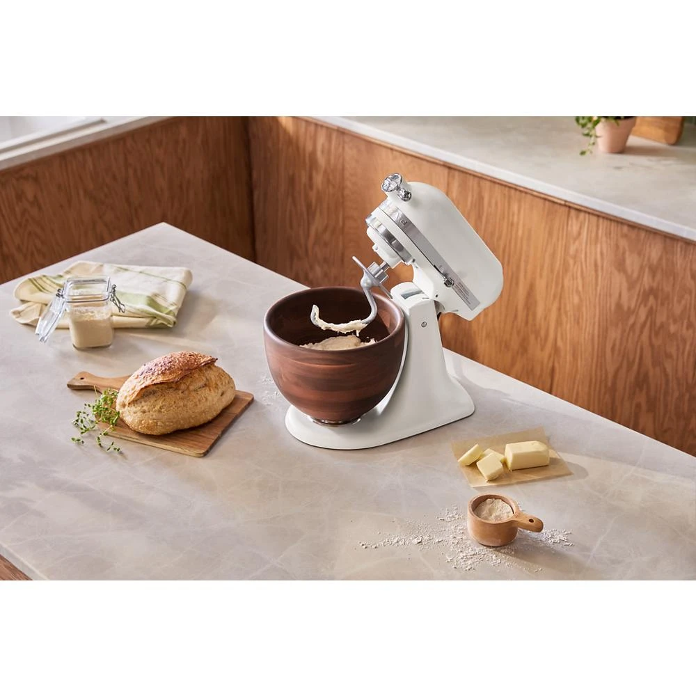 Artisan® Series 5 Quart Tilt-Head Stand Mixer with Walnut Wood Bowl KSM156WBPL, product image 9 of 11