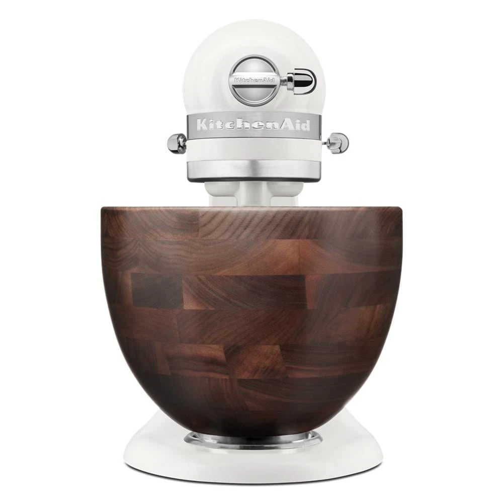 Artisan® Series 5 Quart Tilt-Head Stand Mixer with Walnut Wood Bowl KSM156WBPL, product image 10 of 11