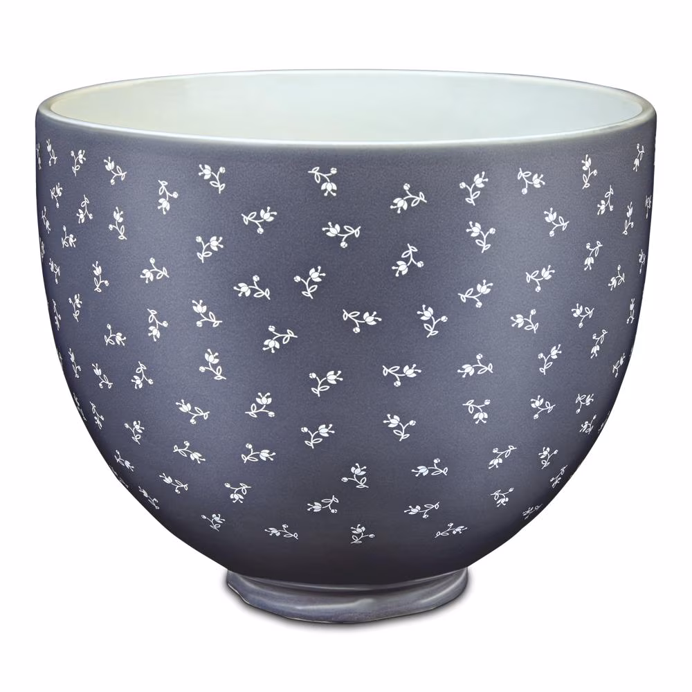 5 Quart Vintage Florals Ceramic Bowl KSM2CB5BF