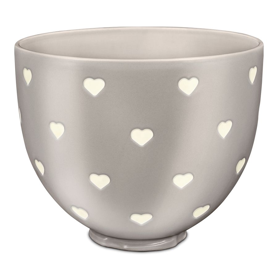 5 Quart Layered Hearts Ceramic Bowl KSM2CB5CH
