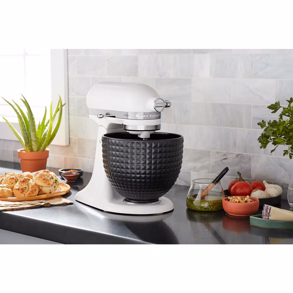 5 Quart Black Studded Ceramic Bowl KSM2CB5LS
