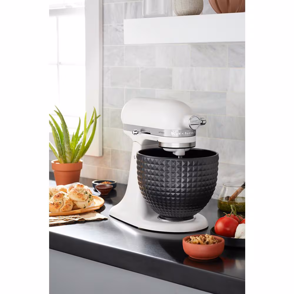 5 Quart Black Studded Ceramic Bowl KSM2CB5LS