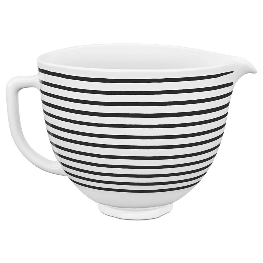 5 Quart Horizontal Stripes Patterned Ceramic Bowl KSM2CB5PHS