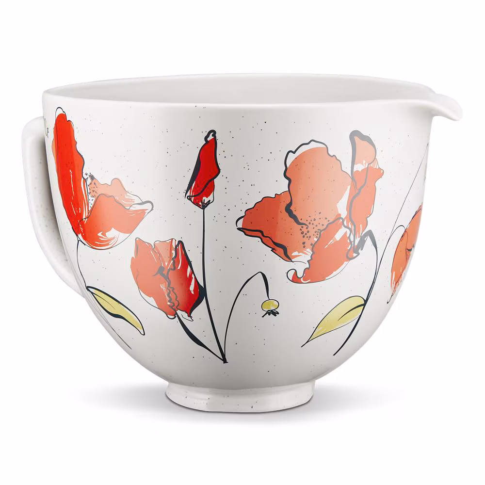 5 Quart Poppy Ceramic Bowl KSM2CB5PPY