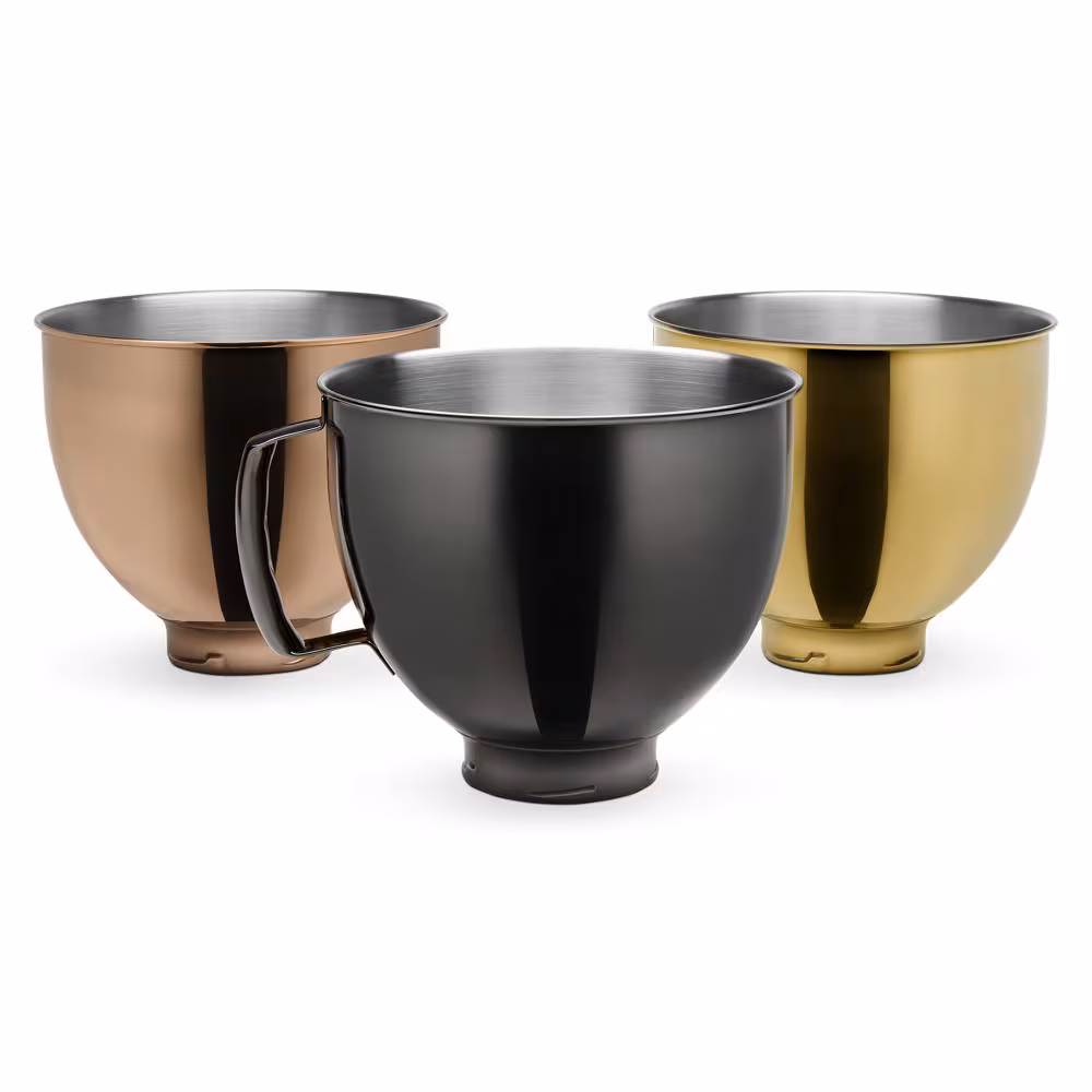 5 Quart Tilt-Head Metallic Finish Stainless Steel Bowl KSM5SSBRC