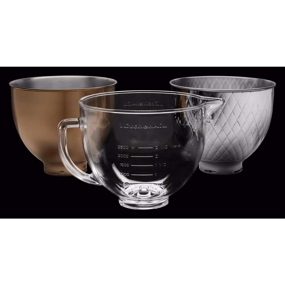 5 Quart Tilt-Head Metallic Finish Stainless Steel Bowl KSM5SSBRC