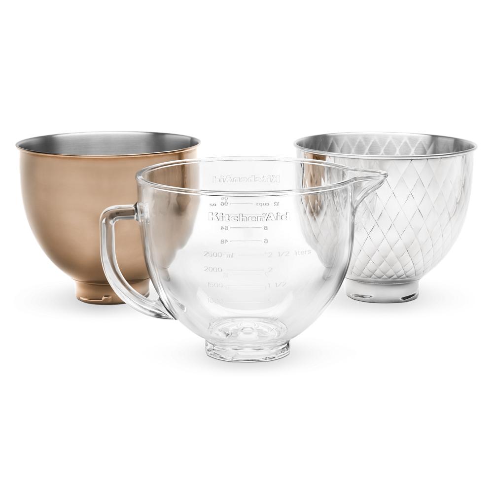 5 Quart Tilt-Head Metallic Finish Stainless Steel Bowl KSM5SSBRC