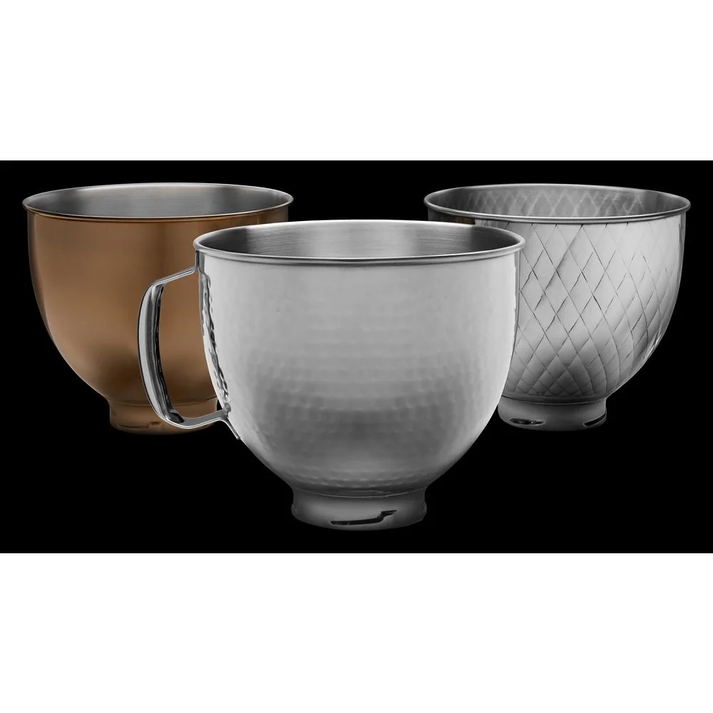 5 Quart Tilt-Head Metallic Finish Stainless Steel Bowl KSM5SSBRC