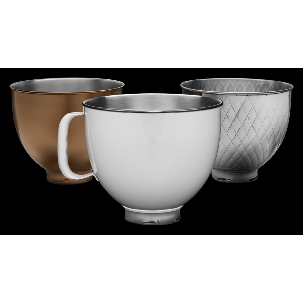 5 Quart Tilt-Head Metallic Finish Stainless Steel Bowl KSM5SSBRC