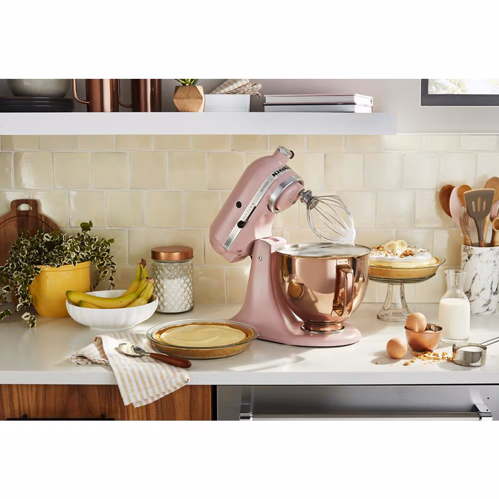 5 Quart Tilt-Head Metallic Finish Stainless Steel Bowl KSM5SSBRC