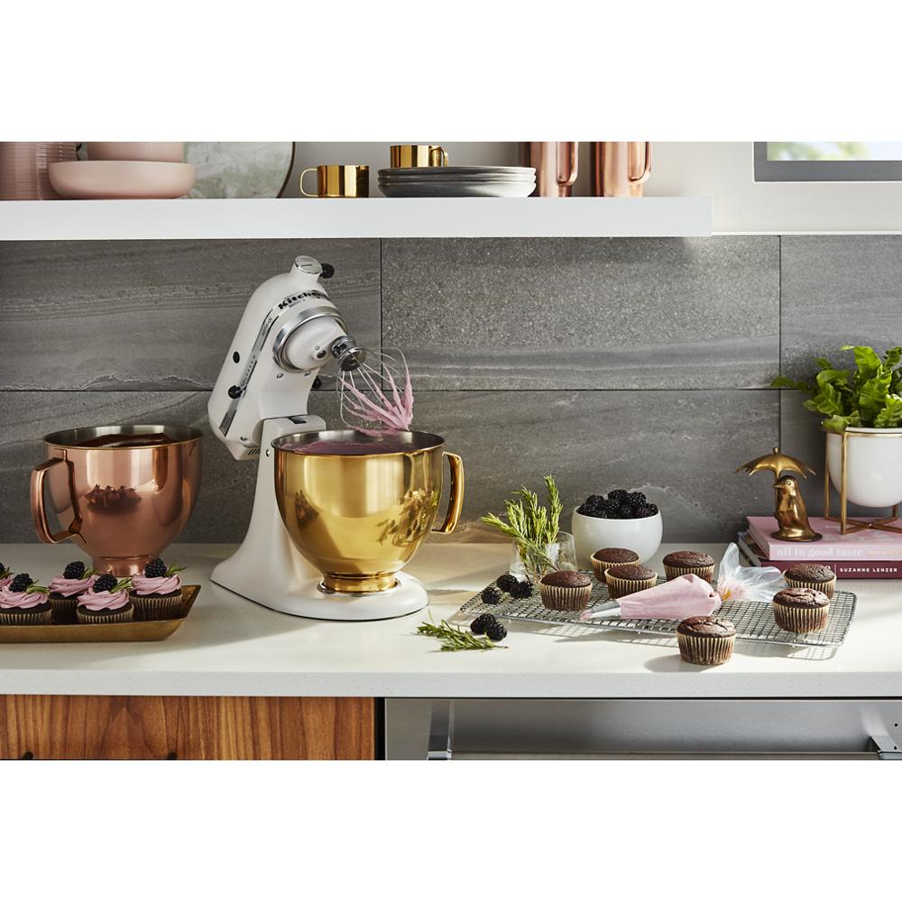 5 Quart Tilt-Head Metallic Finish Stainless Steel Bowl KSM5SSBRC