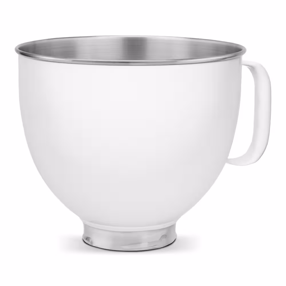 5 Quart Tilt-Head Colorfast Finish Stainless Steel Bowl KSM5SSBWH