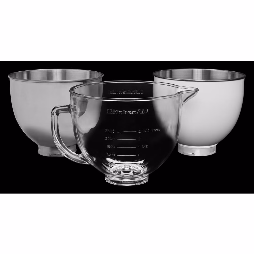 5 Quart Tilt-Head Colorfast Finish Stainless Steel Bowl KSM5SSBWH