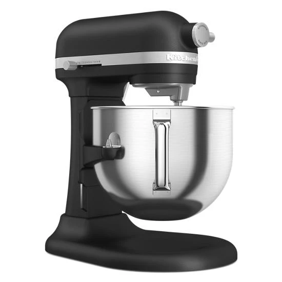 Professional-style performance paired with a 3-point locking bowl provides you with stability for mixing heavy, dense ingredients KSM70SKXXBK