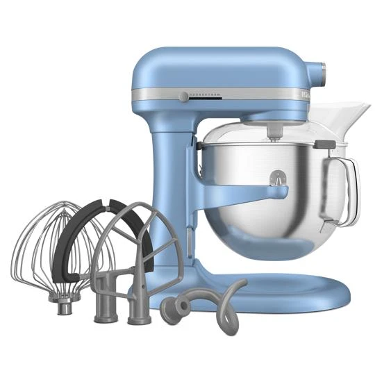 Professional-style performance paired with a 3-point locking bowl provides you with stability for mixing heavy, dense ingredients KSM70SKXXVB