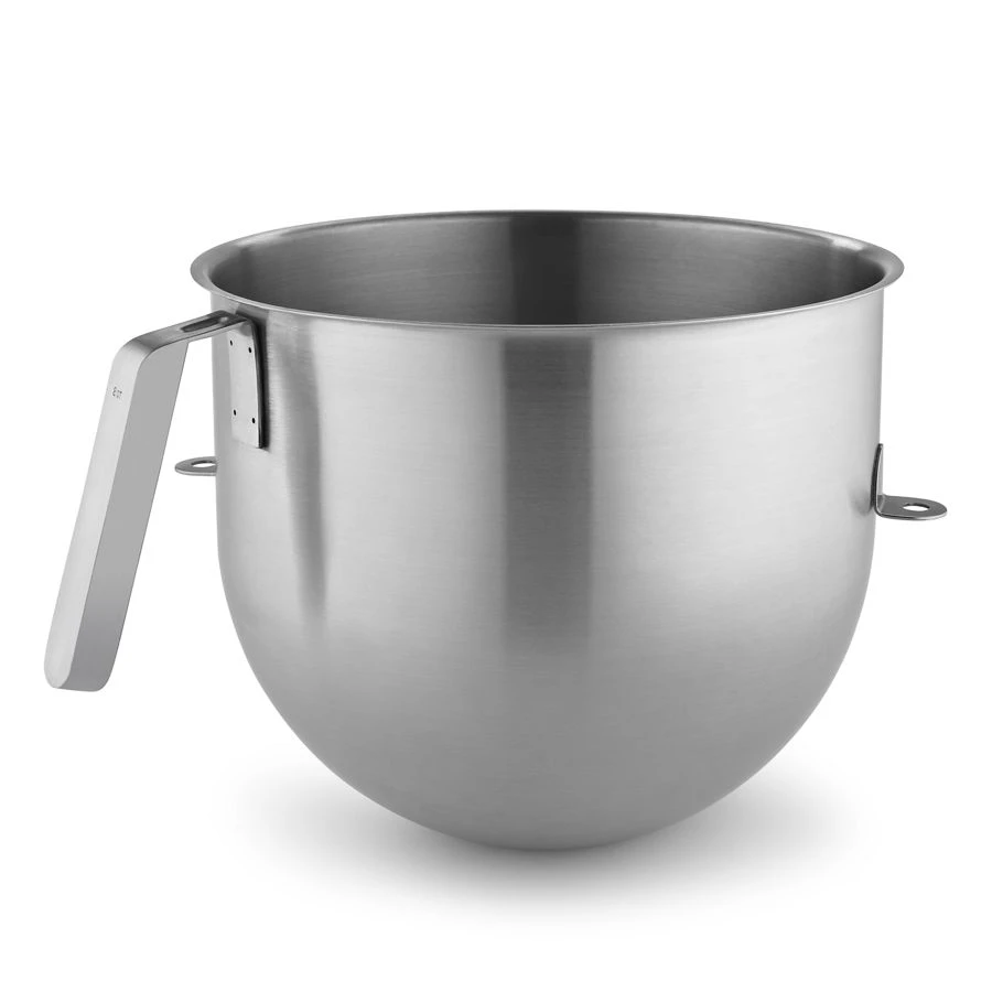 8 Quart NSF Certified Polished Stainless Steel Bowl with J Hook Handle KSMC8QBOWL