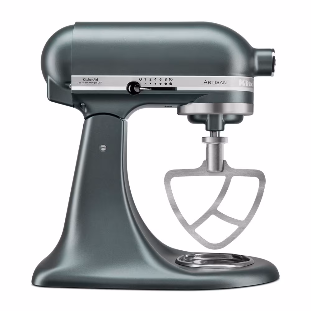 Durable stainless steel flat beater for select tilt-head stand mixers KSMTHFBSS