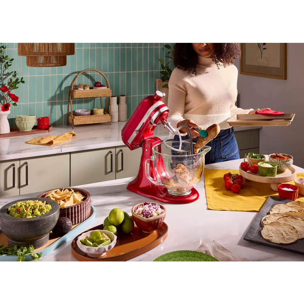 Durable stainless steel flat beater for select tilt-head stand mixers KSMTHFBSS